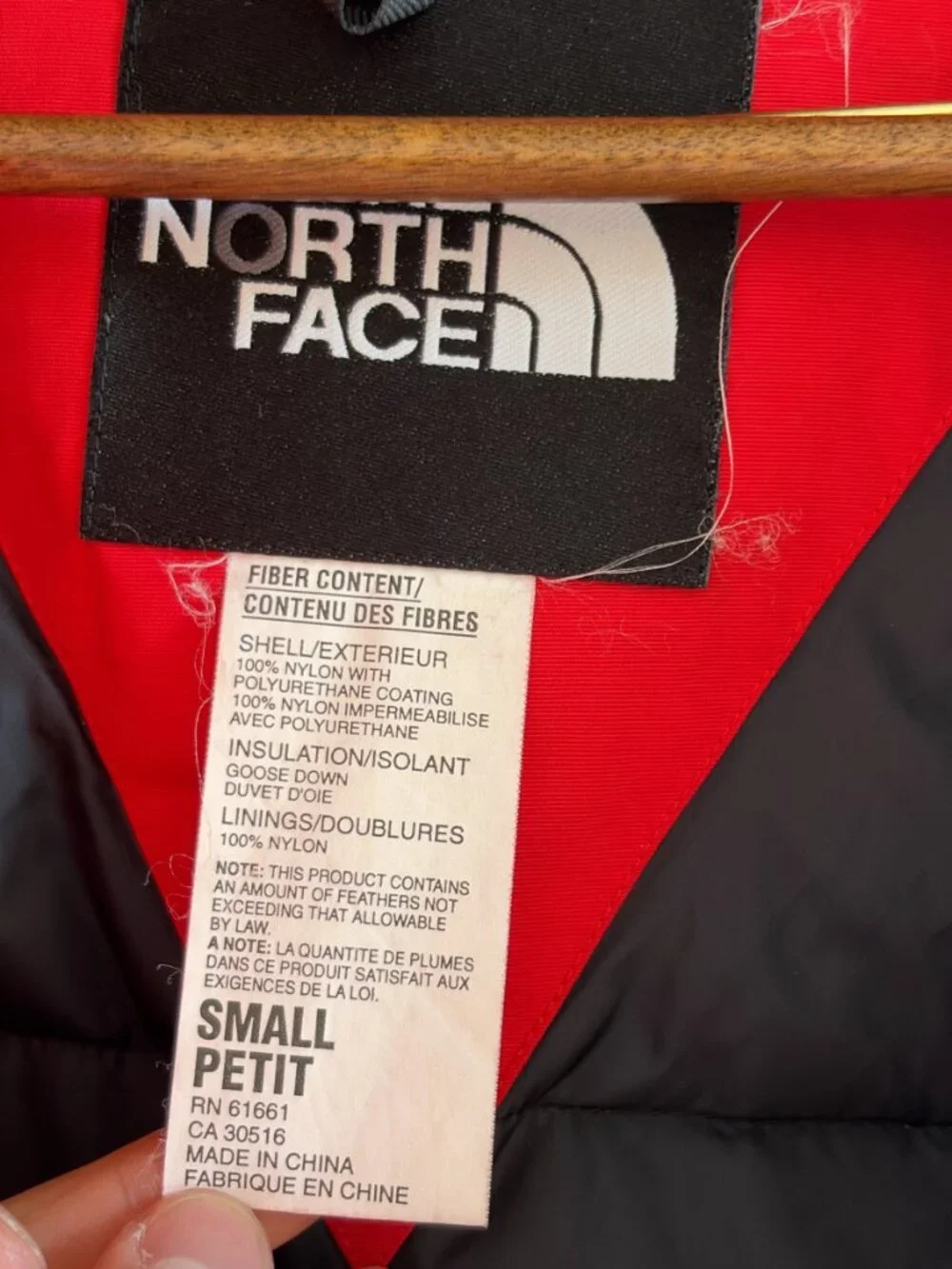 Vintage 90s North Face Mountain Jacket Red Navy Small